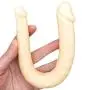 Roxy Sex Toys Double Dildo for Women 13” Small Anal & Vagina Curved Double Ended Dual Penetration G-spot Dong with Penis Head for Lesbians & Beginners Roxy Sex Toys Double Dildo for Women 13” Small Anal & Vagina Curved Double Ended Dual Penetration G-spot Dong with Penis Head for Lesbians & Beginners