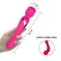 G Spot Vibrator Double-Head Vibrating Dildo with 7 Powerful Vibration 3 Thrusting Modes for Vagina Clitoris Anal Stimulation, Waterproof Rechargeable Wand Massager Sex Toy for Women and Couple