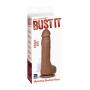 Doc Johnson Bust It - Squirting Realistic Penis with Removable Vac-U-Lock Suction Cup Base and 1 oz. Bottle of Nut Butter - Harness Compatible - Storage Bag Included - Futanari Fantasy - Caramel