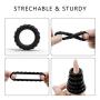 Male Penis Ring Set of 5, Adorime Stretchy Soft Silicone Cock Rings Set for Men to Enhance Erection Prolong Sex Time, Cockring for Sex