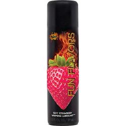 Wet Fun Flavors 4 in 1 Warming Water Based Flavored Lubricant, Seductive Strawberry, 3.0 Ounce