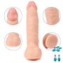 DJKFHIU 9.45 Inch Super Soft Waterproof Tools for Women with Strong Suction Cup Hands Free DJKFHIU (Color : Flesh)