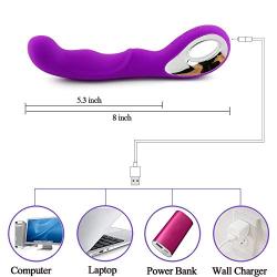 Waterproof Rechargeable Cordless Wand Massager for Pressure Relief Body with 10 Powerful Speeds & Adjustable Vibration Modes, Purple