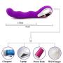 Waterproof Rechargeable Cordless Wand Massager for Pressure Relief Body with 10 Powerful Speeds & Adjustable Vibration Modes, Purple