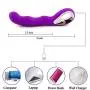 Waterproof Rechargeable Cordless Wand Massager for Pressure Relief Body with 10 Powerful Speeds & Adjustable Vibration Modes, Purple Waterproof Rechargeable Cordless Wand Massager for Pressure Relief Body with 10 Powerful Speeds & Adjustable Vibration Modes, Purple