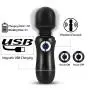 Mini Wand Massager, Rechargeable Personal Massage Wand with 7 Vibration Modes, REVO Waterproof & Cordless Travel Gift for Neck Shoulder Back Body Massage, Sports Recovery & Muscle Aches