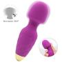 Power Portable Wand Massager, Wireless Waterproof USB Rechargeable Massager Wand with 10 Modes Vibration,Mini Frequency for Muscle Aches & Sports Recovery
