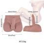 3D Realistic Sex Love Doll for Women Ass Butt Masturbator with Flexible Dildo and Tight Anal Entry Fake Penis with Ball Adult Sex Toys for Female Masturbation-11x9.44x7.87inch