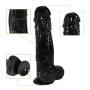 FANBO@ 11in Naturalistic Distaff Relax Massager for Women - Double Pleasure Toy for Women Safe Realistic (Color : Black)