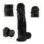 FANBO@ 11in Naturalistic Distaff Relax Massager for Women - Double Pleasure Toy for Women Safe Realistic (Color : Black)