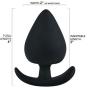 Large Silicone Anal Plug - Thick and Long Butt Stimulator for Men and Women
