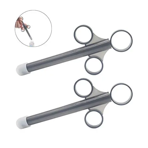 Lube Applicator with Scale for Precise Use, Reusable Lube Injector Syringe with Pull Ring,Personal Durable Lubricant Launcher for Women and Men,2 Pack Lube Applicator with Scale for Precise Use, Reusable Lube Injector Syringe with Pull Ring,Personal Durable Lubricant Launcher for Women and Men,2 Pack