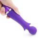 Powerful Electric Wand Massager with 10 Magic Modes, Handheld Wireless Waterproof USB Rechargeable Personal Massager for Neck Back Body, Sports Recovery & Muscle Aches (Purple)