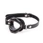 Premium Black Silicone Open Mouth Gag Ball Restraints for Sex
