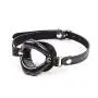 Premium Black Silicone Open Mouth Gag Ball Restraints for Sex