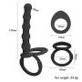 Wearable Vibrant Toy for Women Adùllt Toy for Women Pleasure Double Penetration Strap on Massager Beads Ring