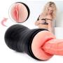 UGXYP Lifelike 2 in 1 Manual Control Soft Male Mastubration Cup Artificial Real Pussy Male Air-Sucking Toys for Him Sexy Underwear Toys for Men T Shirt