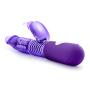 7 Vibrating Functions Luxury Soft Rotating Beads Rabbit Vibrator - Clitoral G Spot Dual Stimulator - Ribbed Textured Shaft - Waterproof - Sex Toy for Women - Sex Toy for Couples (Purple)