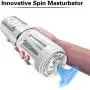 Mxfpjav Male Tshirt- Best Boyfriend Training Toy LED Intelligent Male Automatic Piston Cup 400Times/Min, and 360° Rotating 10 Pattern 5 Speed Electronic Massage Cup T-Shirt Toys for Mens -Underwear