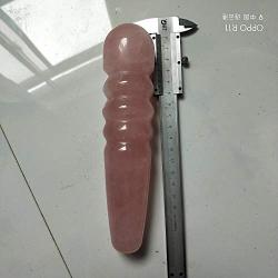 lgw crystal Natural Quartz Massage Wand.Rose Quartz Massage Wand. Obsidian Massage Wand (Rose Quartz)