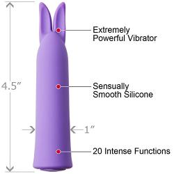 Sensuelle Bunnii 20 Function Vibe - Purple