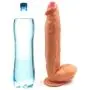 10.6 Inch Realistic Dildo, Huge Dildos Body-Safe Material Lifelike Huge Penis with Strong Suction Cup for Hands-free Play, Flexible Cock with Curved Shaft and Balls for Vaginal G-spot and Anal Play