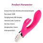Waterproof Wand Massager - USB Charging Wireless Personal Wand Massager, Silent - Used to Relieve Muscle Pain and Reduce Stress After Exercise (Rose Red)