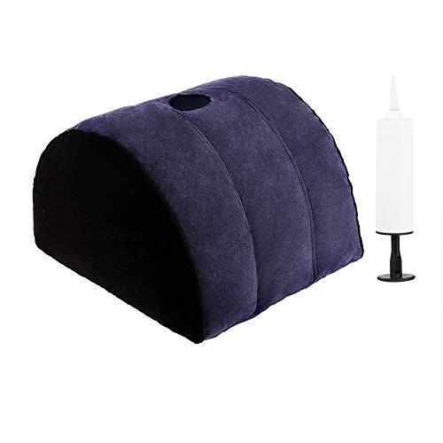 Inflatable Magic Sex Pillow for Adult Games,Sex Cushion for Couple, Sex Toys Position Support Pillow Travel Pillow with Inflator