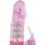 LeLuv Rabbit Vibrator Rotating Pearls Multispeed Clitoral Tickler Pink LeLuv Rabbit Vibrator Rotating Pearls Multispeed Clitoral Tickler Pink