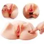 SINLOLI Realistic Pussy Anal Ass Male Masturbator with Sucking and Vibrating Device for Intense Stimulation,Life Size Sex Toy with Two Holes for Male Masturbation SINLOLI Realistic Pussy Anal Ass Male Masturbator with Sucking and Vibrating Device for Intense Stimulation,Life Size Sex Toy with Two Holes for Male Masturbation