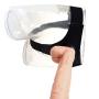 MXYLYM9 Strǎp ǒn Hǎrněss fǒr Pěgging, Soft Comfortable Wand Realistic Toy Suction Cup for Ladys Hands Flesh Color PVC+ Artificial Leather Pants (L:11.4inch, W: 1.96inch)
