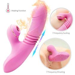 Thrusting Licking Tongue Vibrate Clit Toy Oral Tongue Simulator, Rechargeable G Spotter Vibrant Multi Speed Clitorial Sucking Toy for Woment-Shirt