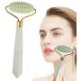 Denshine Jade Roller Massager, Slimming Tool Jade Facial Massage for Relaxation Anti Aging Rejuvenates Face and Neck Skin