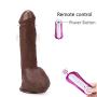 Labibing 9.84 Inch Women Pleasure Toys - Vǐbrating Toys Waterproof Toy Labibing (Color : Brown)