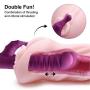 Realistic Thrusting Rabbit Vibrator Pulsator with Multi Speeds, Luvkis Eggey Rechargeable G-Spot Dildo Stimulator Adult Toy For Women Clitoris Vagina Massager for Solo and Couple Playing