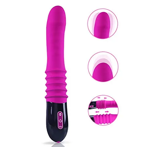 G Spot Dildo Vibrator Sex Toy, SHEQU Thrusting Sex Massager with 10 Vibration Mode Silicone Clitoris Vaginal Rechargeable Stimulator Vibe Masturbator Adult Toy for Women G Spot Dildo Vibrator Sex Toy, SHEQU Thrusting Sex Massager with 10 Vibration Mode Silicone Clitoris Vaginal Rechargeable Stimulator Vibe Masturbator Adult Toy for Women