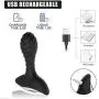 Anal Sex Toys with 10 Variable Vibration Modes for Safe Anal Prostate Play, PALOQUETH Smooth Silicone Wireless Remote Butt Plug Vibrator for Beginner Intermediate Anal Sex Toys with 10 Variable Vibration Modes for Safe Anal Prostate Play, PALOQUETH Smooth Silicone Wireless Remote Butt Plug Vibrator for Beginner Intermediate