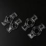 letongous 4Pcs Clock Ring for Sex Men Silicone, Transparent