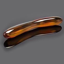 Glass Pleasure Wand Golden Crystal Dildo G Spot Stimulation Masturbation Wand Sex Toy for Women
