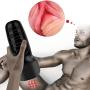 Male Masturbators Cup,Pocket Pussy 3D Realistic Vagina Masturbation Stroker Adult Sex Toys for Men