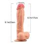 YI-LIGHT 9 inch Long Giant Massager with Huge Massager Sucker