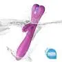 Waterproof Rabbit Vibe Dildo by ALOFA Waterproof G Spot Clitoris Stimulator with 10 Powerful Vibration Modes Bunny Vibrator for Exciting Stimulation- Ideal Sex Toy for Starters (Purple)