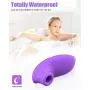 BOMBEX Clitoral Sucking Vibrator, Clit Sucker with 10 Frequencies, Waterproof & Rechargeable Clitoris Nipple Stimulator, Adult Sex Toy for Women Couple (Purple)