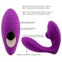 Qbyoop 10 Frequency Sucking Wand Massage, Wearable Perfect Clǐt-Oral Sucking VǐbRator Excited (Color : Purple)