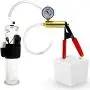LeLuv Ultima Mens Enlargement Vacuum Pump Red Handled Vibrating with Gauge 9 x 2.125 inch Cylinder