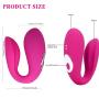 Couple Vibrator & G Spot Vibrator Remote Partner Vibrator Waterproof Rechargeable Dual Pleasure 12 Vibration Clitoris Nipple Vagina Orgasm Vibrator Sex Toy for Women Solo or Couples Fun (Pink1)
