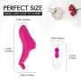 Wireless Rechargeable Mini Finger Sucking Massager with 10 Strong Vibration Hands Free USB Waterproof Massage Wand for Neck Foot Shoulder -U Shape Toy