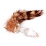 Akstore Fetish Soft Wild Fox Tail Anal Plug Butt Missile Massager Waterproof Bullet Stimulation Fantasy Cosplay Crazy Passion Plug Toy Alternative Anal Stimulator Adult Toy Sex Foreplay Fox Tail Stimulator Anal Plug