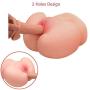 Rzoeox 3D Male Masturbator Realistic TPE Sex Doll with Tight Vagina and Anal Extremely Soft Ass Adult Sex Toy for Men (8.3 x 6.7 x 3.5in)