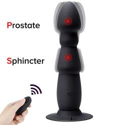 Alona Vibrating Prostate Massager, Remote Control Butt Plug for Male with Suction Cup, Rechargable Waterproof Huge Anal Sex Toy for Incredibly Powerful Orgasms, Recommended for Advanced User